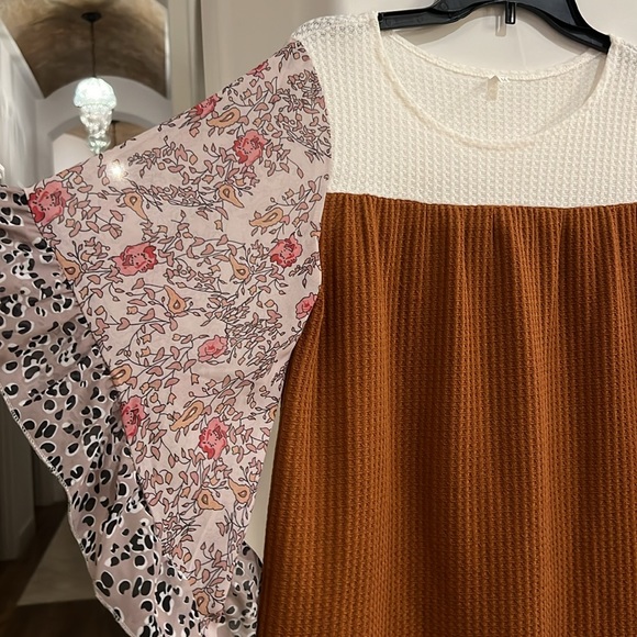 Rust Long Sleeve Top Medium - Picture 4 of 5